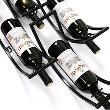 Wine Rack Bottle Holder Storage Rack vino del supporto della cremagliera del vino rosso Rack Ferro battuto Hangery Bar decorazioni bottiglia del vino rosso mensola creativa Lattice Wall Hanging Ferro