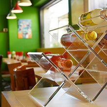 Danieli | Portabottiglie Vino Design in Plexiglass Trasparente | Cantinette Portabottiglie di Vino | Mobili Portabottiglie da Bar per la Casa (Portabottiglia 8 posti)