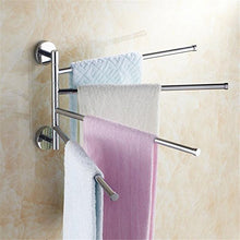 MIWANG Tutti placcata in Rame Asciugamano Rotante Rack, Bagno, Asciugamano da Bagno Asta,Tutti Placcato in Rame a 4 Poli
