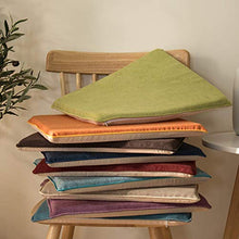 Cuscini da pranzo quadrati cuscini da pranzo, spugna sedile per sedili per interni mobili da giardino all'aperto traspirante overtuffed ufficio sedia studentesca pads-arancione 40x40cm (16x16in) yqaae