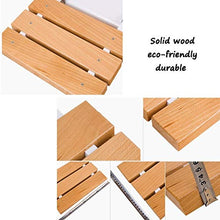 Accessori da bagno - Yushi ~ pieghevole parete doccia Sgabelli Parete doccia in legno di seduta sgabello pieghevole di legno cambiare le scarpe di feci for gli anziani / disabili Anti-Slip Heavy Duty