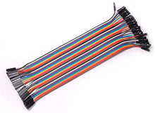 SaySure - 40pcs 20cm 2.54mm 1p-1p Pin Female to Female Color