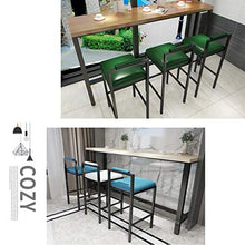 SHIJING Sgabelli Cucina Moderni Mobili da Soggiorno Sgabelli da Bar con Gambe in Metallo Nero/Schienale con Design Cavo | Seggiolone Casual Imbottito in PU per bancone/Cucina/Colazione/Pub