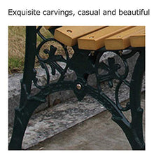Panchine da giardino da esterno, panchine in ghisa, panchine da giardino anticorrosivo con schienale in legno massello 2-3 posti, poltrone da giardino per terrazze, per prati e di passaggio