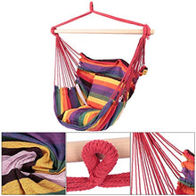 HelloCreate - Cuscino per sedia da esterni, in tela con cuscino per campeggio, giardino, balcone