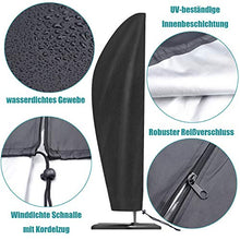 UKEER Copertura per Ombrellone 265CM Fodera Protettiva per Ombrellone, Impermeabile Copriombrellone Coperture per Ombrelloni 210D Oxford Anti-UV con Asta Telescopica
