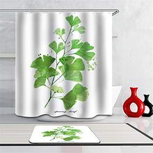 LIYAN Combinazione Bagno. Immagini Chiare E Colori Vivaci Rendono Il Tuo Bagno Pieno di Vita. Accessori da Bagno. Pittura Ad Acquerello Ginkgo Biloba.