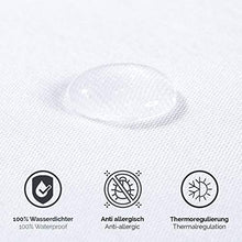 MELUNDA coprimaterasso Impermeabile - 200 x 200 cm - Coprimaterasso in Cotone antiallergico dermatologicamente Testato