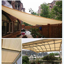 JH1 Rete ombreggiante Panno dello Schermo Heavy Duty con Occhielli, Il 90% UV Tessuto di Polietilene tonalità della Maglia Telo per Serra Giardino con Patio, Giallo Beige (Size : 4×8m)