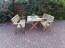 PLATAN ROOM Mobili da giardino in legno di pino 127 cm / 120 cm / 80 cm / 63 cm di larghezza, tavolo da giardino in legno di pino impregnato (panchina con braccioli, 127 cm)