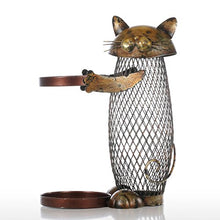 Portabottiglie per gatti da cucina, bar, bottiglia di vino, in metallo, ideale come regalo di Natale