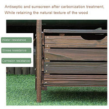 panchine portaoggetti da esterno in legno Deck Box per mobili da giardino, Park Lawn Balcony Portico Panchina da giardino con ripostiglio, Sedia da banco resistente all'acqua per 2-3 persone