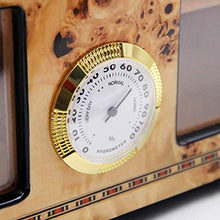 CLJ-LJ Legno di Cedro allineato Vetro Tetto apribile Cigar Cabinet può tenere 50 Cigar doppio strato con umidificatore e igrometro grande capacità del cassone regalo degli uomini ble for la sede di cl