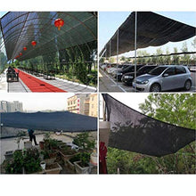 AOHMG Frangisole Frangivista, Il 90% Ombra Heavy Duty Bordo Nastrate Telone Ombreggiante Rete Ombreggiante/Ombra, per Il Giardino delle Piante Fiore,Black_3x6m/9x18ft
