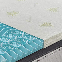 Materassiedoghe - Topper Memory Foam - Correttore di Rigidità - Altezza 5 cm - 9 Zone di Comfort - Adatto per Materassi Rigidi - Rivestimento Aloe Sfoderabile - Presidio Medico (135x190)