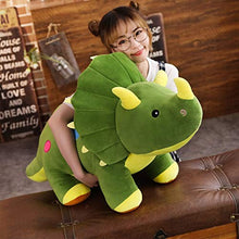 YiXing - Peluche creativo grande, 40-100 cm, motivo: Stegosauro, motivo: dinosauri, giocattolo per bambini e regali di compleanno (colore: verde, altezza: 40 cm)
