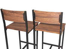 yelloo MOD. Venice Set 2 SGABELLI Bar Marrone Sgabelli Alti Sgabelli da Bar Mobili Cucina Arredamento