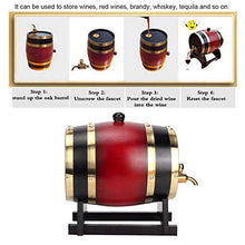 Botte di invecchiamento in rovere, botte di whisky 3L barile di vino per famiglie barile di birra barile di legno barile di birra barile di quercia per vino, ecc(Vino rosso 3L)
