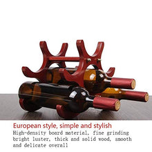 LHQ-HQ Vino Rack di Legno for la casa Bar di Home Decor Studio Volte 26 u0026;16,5 u0026 Volte;21,5 Centimetri Rosso Scuro