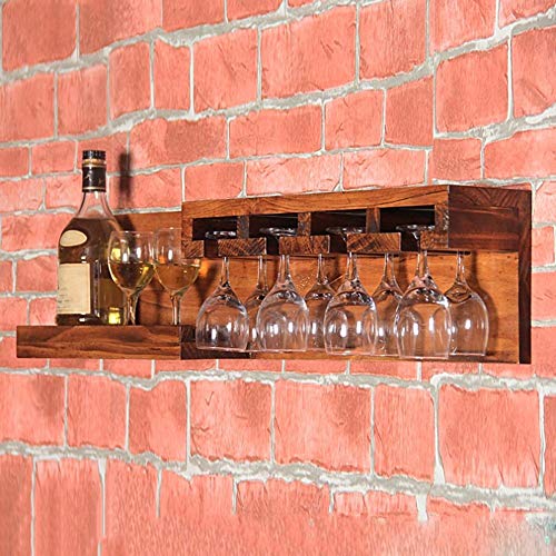 LYLSXY Wine Rack, Muro bottiglie d'attaccatura del supporto calice titolare di visualizzazione Ripiani,2#