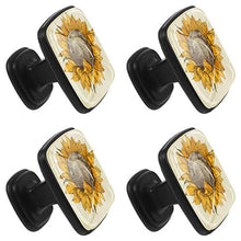 fiore in stile retrò 4 PCS Pomelli per Porta, Pomolo per Mobile, Pomelli per Mobili con Viti, Maniglia per Armadietto, Pomelli per Porta, Pomelli per Cassetti per Porta, Armadio, Cassetto e Credenza
