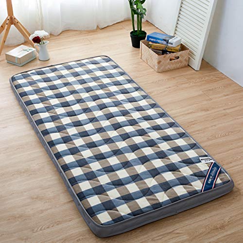 MYYU Giapponese Tatami Pavimento Tappetino Traspirante Pieghevole Futon Coprimaterasso Portatile Materasso Imbottito Dormitorio Casa Ufficio,C,150 * 190cm