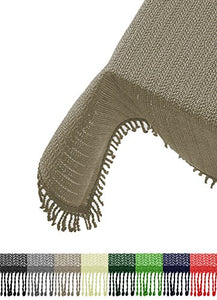 Brandsseller All'aperto Tovaglia da Giardino Resistente alle intemperie e Antiscivolo per Giardino, Balcone e Campeggio Rettangolare 130x160 cm Cappuccino