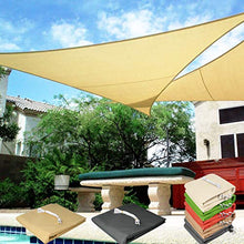 EUGAD 2pcs Tende da Sole per Esterno Vele Parasole Ombreggiante Tenda a Vela Triangolare per Giardino Terrazzo Anti UV Impermeabile Sabbia 0027ZYF-2