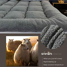 Adatto Per Materasso Futon Traspirante Resistente Per Tutte Le Stagioni, Materasso in Lana Di Agnello, Materasso Pieghevole Tatami Mat, khaki-200x220cm
