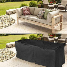 60X60X80cm Coperture per mobili da giardino impermeabili, copertura per mobili da giardino rettangolare, divano protettore per esterni, tavolo da patio e sedia, impermeabile, antipolvere, nero, 28 mi