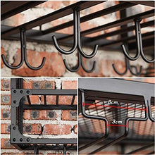 Mensola A Muro Retr貌 In Metallo Griglia Di Ferro A Soffitto Portabottiglie Per Vino Portabottiglie Da Vino Appesa Facile Da Installare Stoccaggio (Dimensioni: 120 Volte; 30 Volte; 45 Cm), 80 Volte; 3