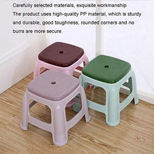 YUDIAN Sgabello in plastica Sgabello Piccolo Ispessito Sgabello da Bagno Moda Sgabello per Scarpe per Uso Domestico Sgabello Basso Sgabello per Sgabello Quadrato Antiscivolo per Adulti (Colore: D)
