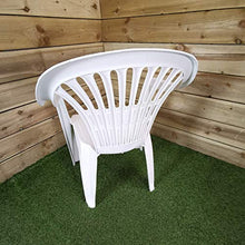 PROGARDEN Azard - Sedia Bianca Plastica Impilabile Giardino Garden Bar Interno Esterno Pizzeria