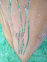 Zen Man 031477-6C - Parete in acciaio Corten da giardino, 2 mm, antiruggine, 20 kg, larghezza 75 x altezza 180 cm