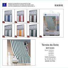 EUROSTYLE Tenda da Sole Art. Rivers tendone Protegge da Raggi UV ultravioletti Oscurante da Interno Esterno antistrappo Resistente alla Pioggia (145x290cm, Grigio)
