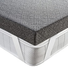 BedStory Topper Matrimoniale in Memory Foam da 7.5cm, 160x200, Materasso Topper con infuso di Carbone di Bambù, Coprimaterasso con rivestimento rimovibile e lavabile, Correttore Materasso antiacaro