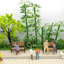 5pcs Mini Park Panche Model Train 1: 100 Bench Chair Salottino in Miniatura Panchina Craft Per Il Layout Railway