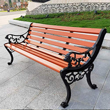 LXLH Panca da Giardino Panca da Giardino a 3 posti panchina da terrazza panchina da Esterno, Sedia da Veranda da Balcone panchina da Parco con braccioli e Schienale, banco da Lavoro Resistente al