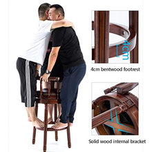 Sedia da Bar in Legno Massello con Schienale Seggiolone per La Casa Seggiolone Bar Girevole in Pelle retrò Leggero Sedia da Bar in Legno Massello (Color : C, Size : 55 * 55 * 96cm)