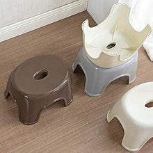 Omenluck, 1 sgabello in plastica spessa per bagno, doccia, soggiorno, poggiapiedi corto