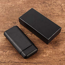 DPLQX sigari armadi, Finestra di Vetro Trasparente Versatilità Durevole Buona Tenuta Removibile Peso Leggero Facile da Portare in Giro humidor per sigari ammezzati,Black_175x75x32mm/7x3x1in