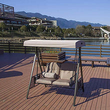 SWEET Panchina per Esterni, Amaca da Giardino, sedie da Giardino, sedute per Esterni Panchina per Esterni Resistente con Copertura in Metallo, Struttura in Metallo, per Esterno, terrazza