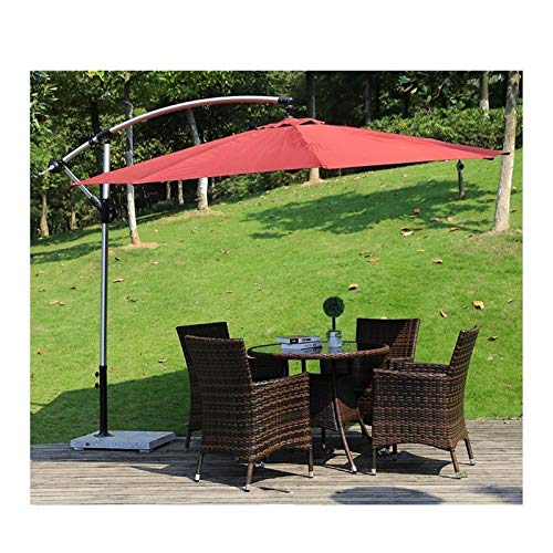 HLZY Tavolo in Vimini in Rattan mobili in Patio e Set s Set di mobili da Giardino con ombrellone, Patio mobili da Giardino Tavolo e sedie Set in Rattan Giardino mobili Giardino Giardino d'inverno