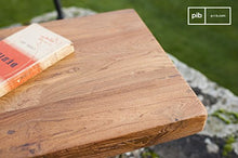 pib Panca Peterstivy in Stile Vintage - Legno Massiccio, Legno Antico, Finitura Vernice, Legno di Teak | in Legno Teak Verniciato dal Look Neo Industrial - Marrone ocra (L170 x H46 x P36 cm)