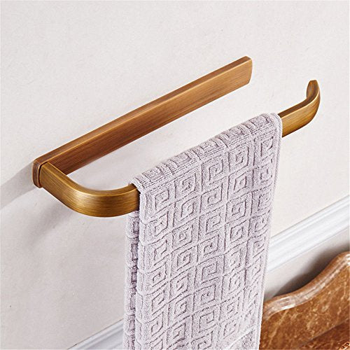 MBYW Portasciugamani Moderno Minimalista Portasciugamani Elegante per Il Bagno di Moda Portasciugamani Antico in Rame con scaldasalviette, Ciondolo Europeo Semplice Spazzolato