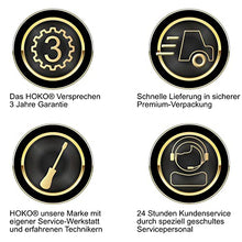 HOKO® Specchio LED per bagno, anti-appannamento riscaldamento e orologio digitale, 50 x 70cm, energetica A+, HK034A