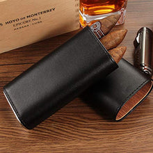 Humidars Cigar Humidor - Pelle Cigar Humidor Travel Case Legno di Cedro Mini Portatile Cigar Humidor Box for 3 portasigari mantenerlo Fresco .Scatola di immagazzinaggio di cigari di Grande capacità