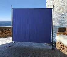 QUICK STAR 2 Pezzi Paravento da Giardino 180 x 178 cm Divisorio in Tessuto Balcone Protezione della Privacy Blu