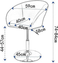 TYT Cuscino Sedia Posto a Sedere Bar Metallo Allungare Casuale Schienale Gruppo Musicale Bracciolo per Bar Bar Soggiorno Cucina Pigro/Weiß / 40×41cm