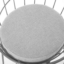 LWW Sgabelli, Sedia Sgabelli moderni con schienale poggiapiedi per la cucina di alta panno Sgabello Cuscino Sedie da pranzo | Legs Bar industriale sgabello di metallo,Grigio,75CM